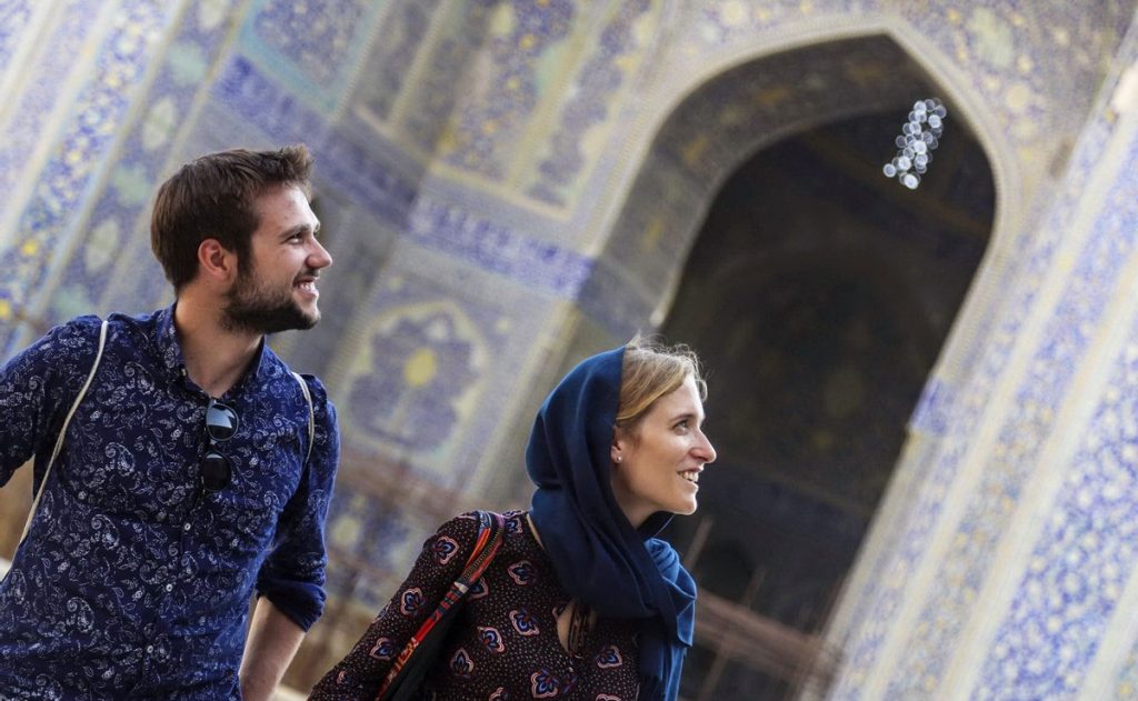 Tourists in Iran
