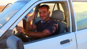 Iranian taxi driver