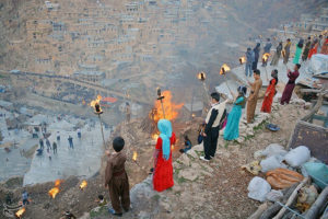 The Kurdish people celebrate Nowruz in Palangan