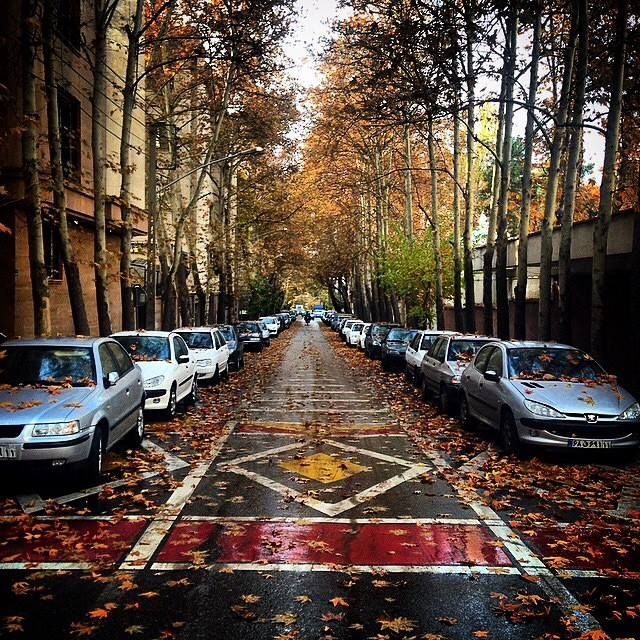 Street in north of Tehran